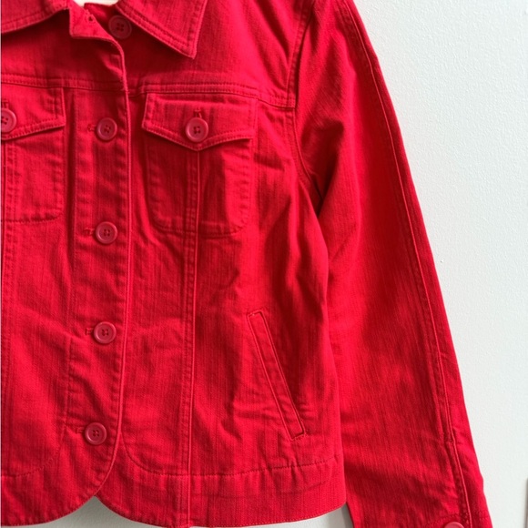 Talbots Vibrant Red Stretch Jacket - Picture 6 of 13